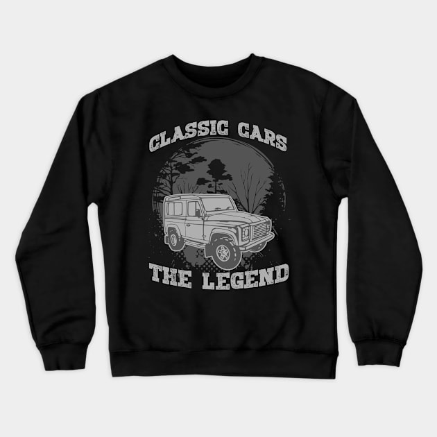 Lada Niva 4x4 Offroad Car Crewneck Sweatshirt by swissles